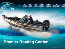 Tablet Screenshot of premierboatingcenter.com